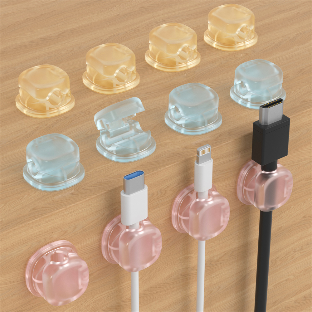 Magnetic Charging Cable - 3 منظمات كابلات مغناطيسية شفافة بألوان