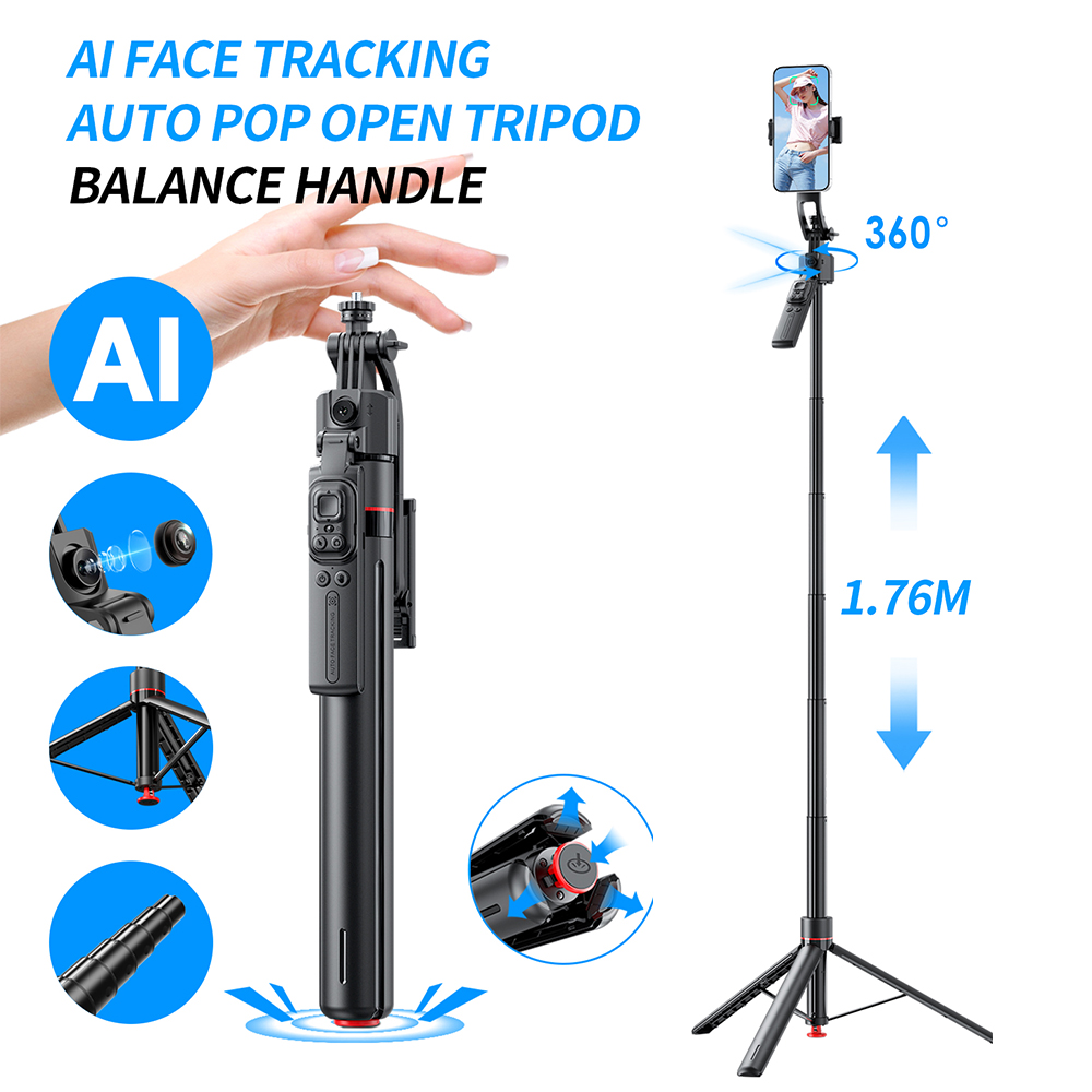 Auto Tracking Tripod - جديد TT07 AI تتبع الوجه الكل