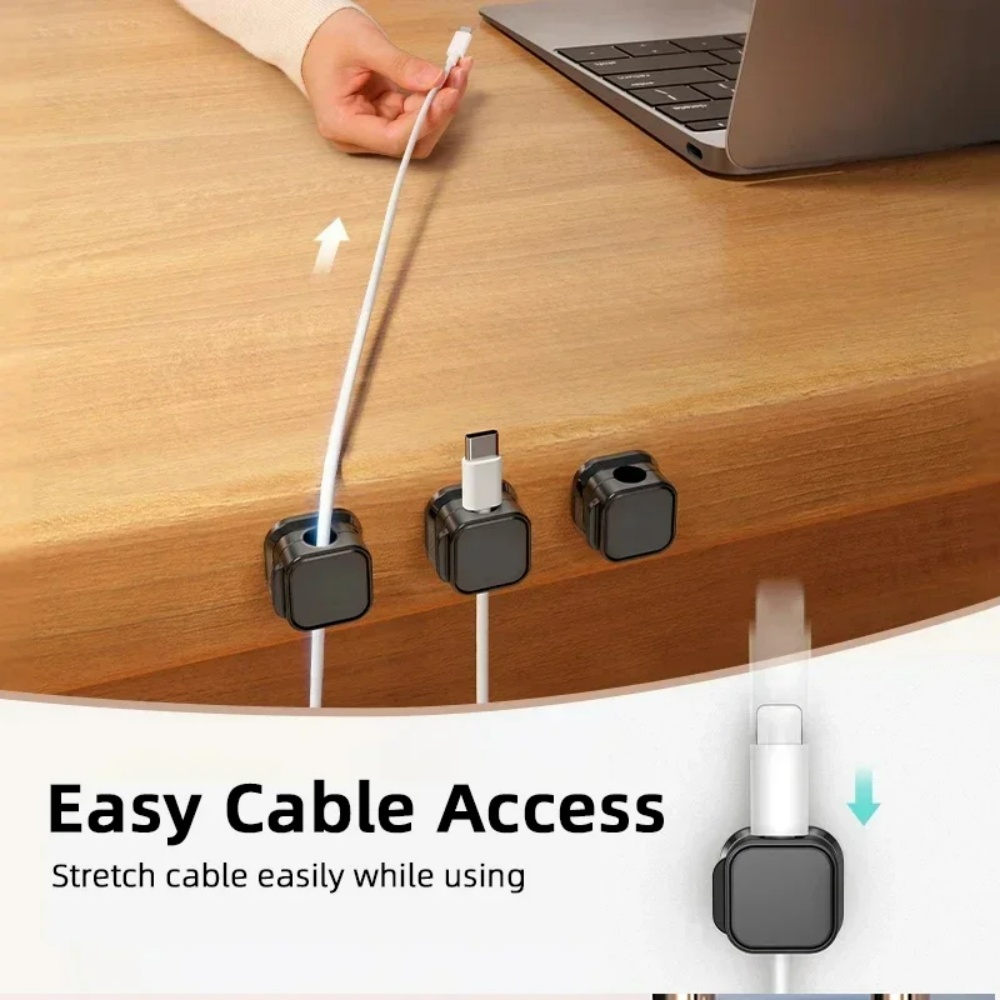 Magnetic Charging Cable - منظم كابلات مغناطيسي قابل للتعديل، منظم