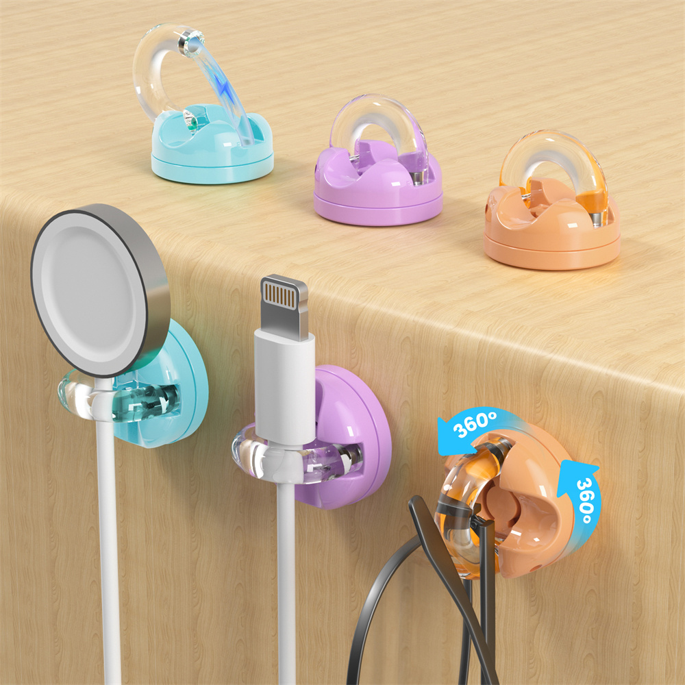 Magnetic Charging Cable - منظم كابلات بيانات مغناطيسي دوار للمكتب،