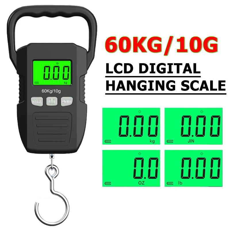60 كجم/10 جرام LCD ميزان معلق  - مراجعة Electronics Stuff وسعره