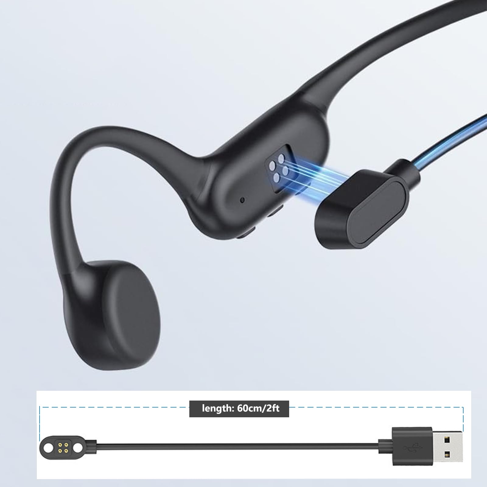 سماعات أذن بتقنية التوصيل العظ - مراجعة Magnetic Charging Cable وسعره