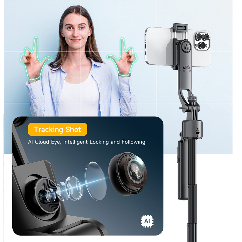جديد TT07 AI تتبع الوجه الكل ف - مراجعة Auto Tracking Tripod وسعره