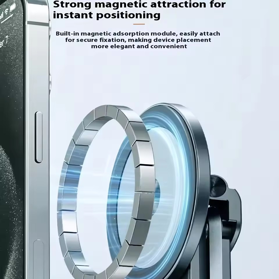 حامل هاتف مغناطيسي محمول وعصا  - مراجعة Auto Tracking Tripod وسعره