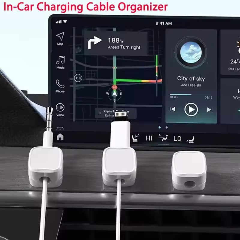مشبك كابلات مغناطيسي لاصق لتنظ - مراجعة Magnetic Charging Cable وسعره