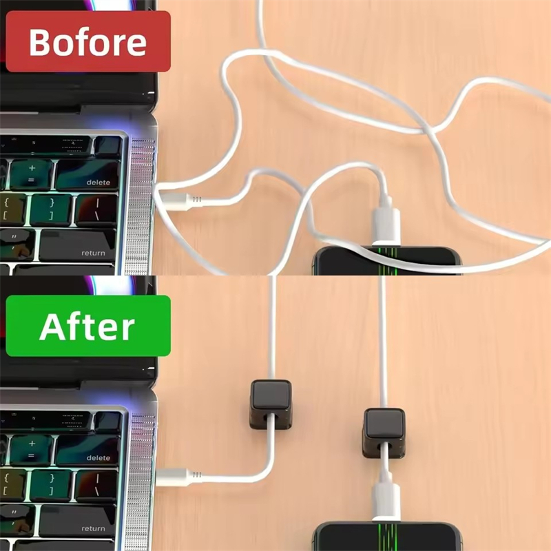 مشبك كابلات مغناطيسي لاصق لتنظ - مراجعة Magnetic Charging Cable وسعره
