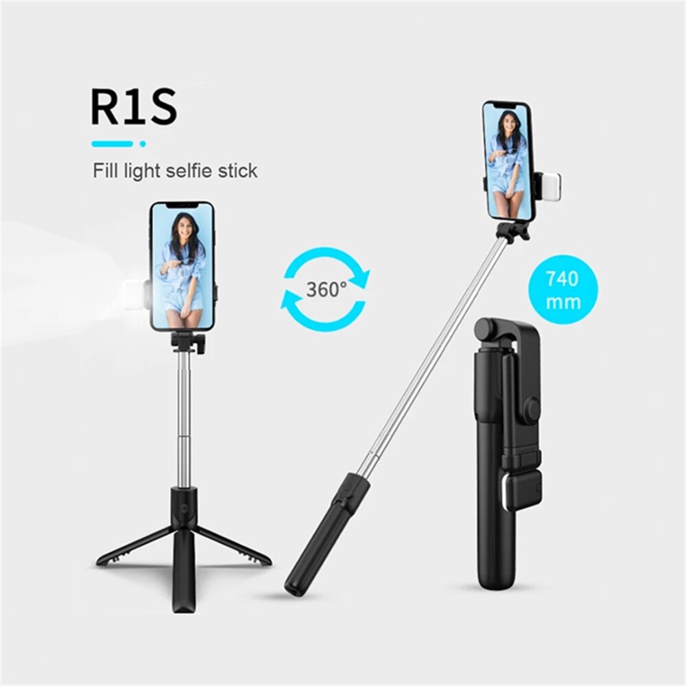 عصا سيلفي للهاتف المحمول مع حا - مراجعة Auto Tracking Tripod وسعره