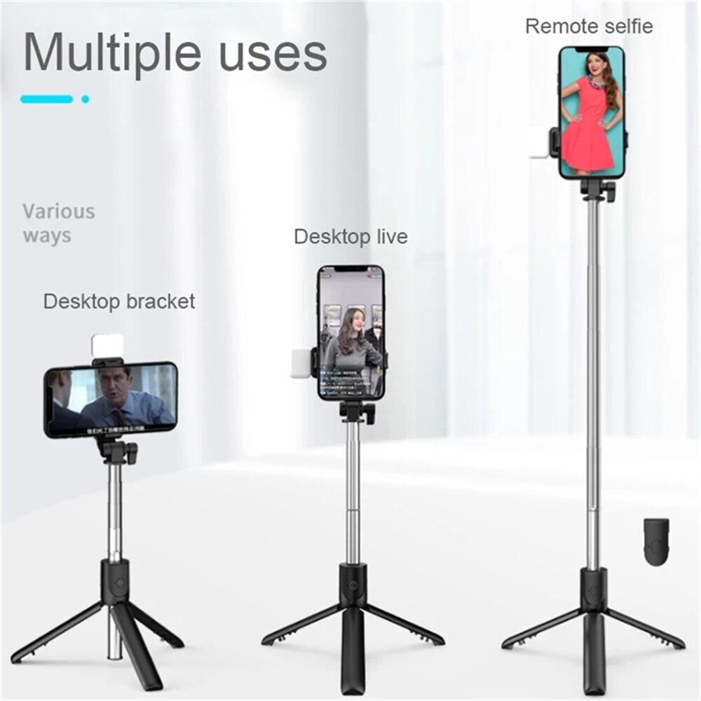 عصا سيلفي للهاتف المحمول مع حا - مراجعة Auto Tracking Tripod وسعره
