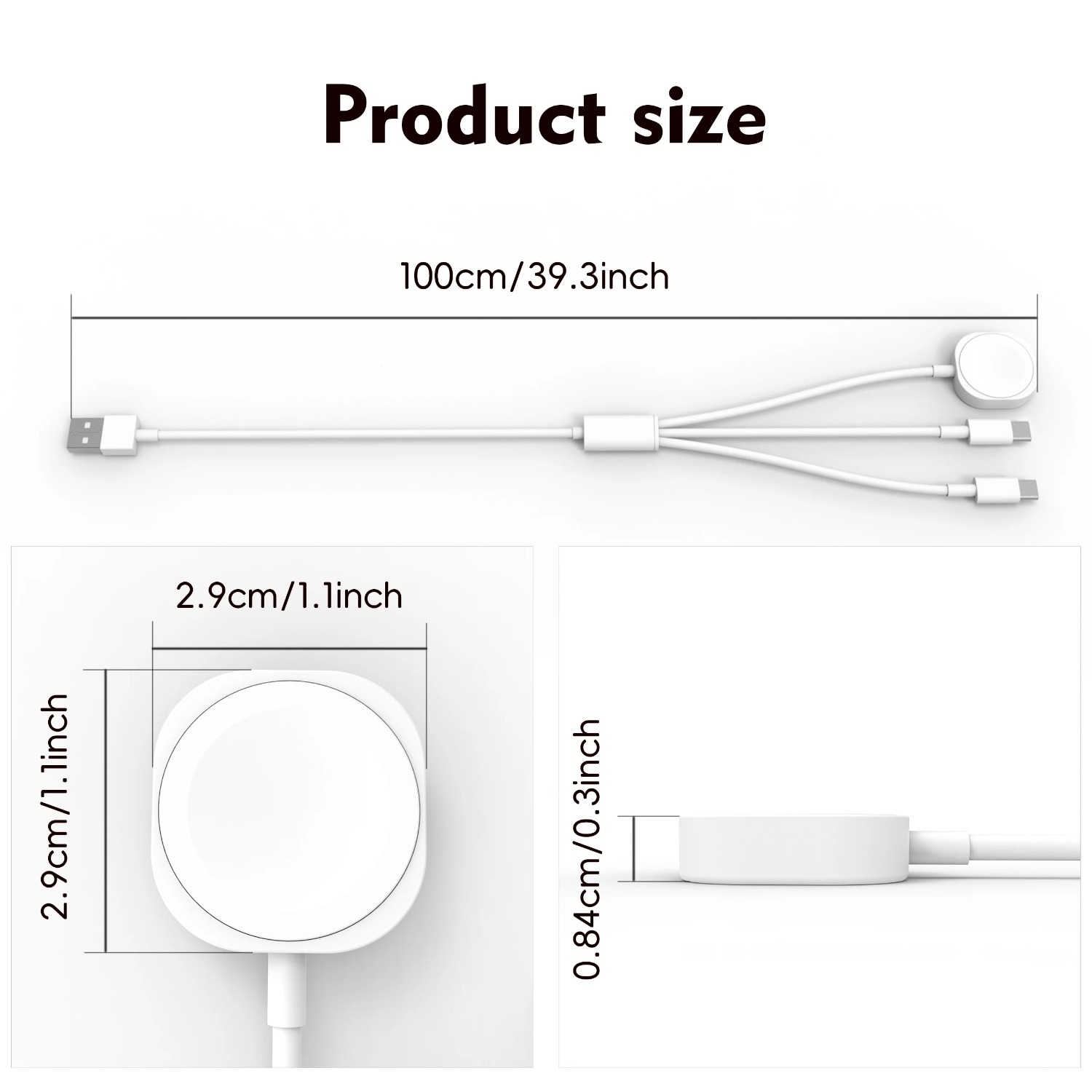 شاحن ساعة مغناطيسي 3 في 1 مع ك - مراجعة Magnetic Charging Cable وسعره