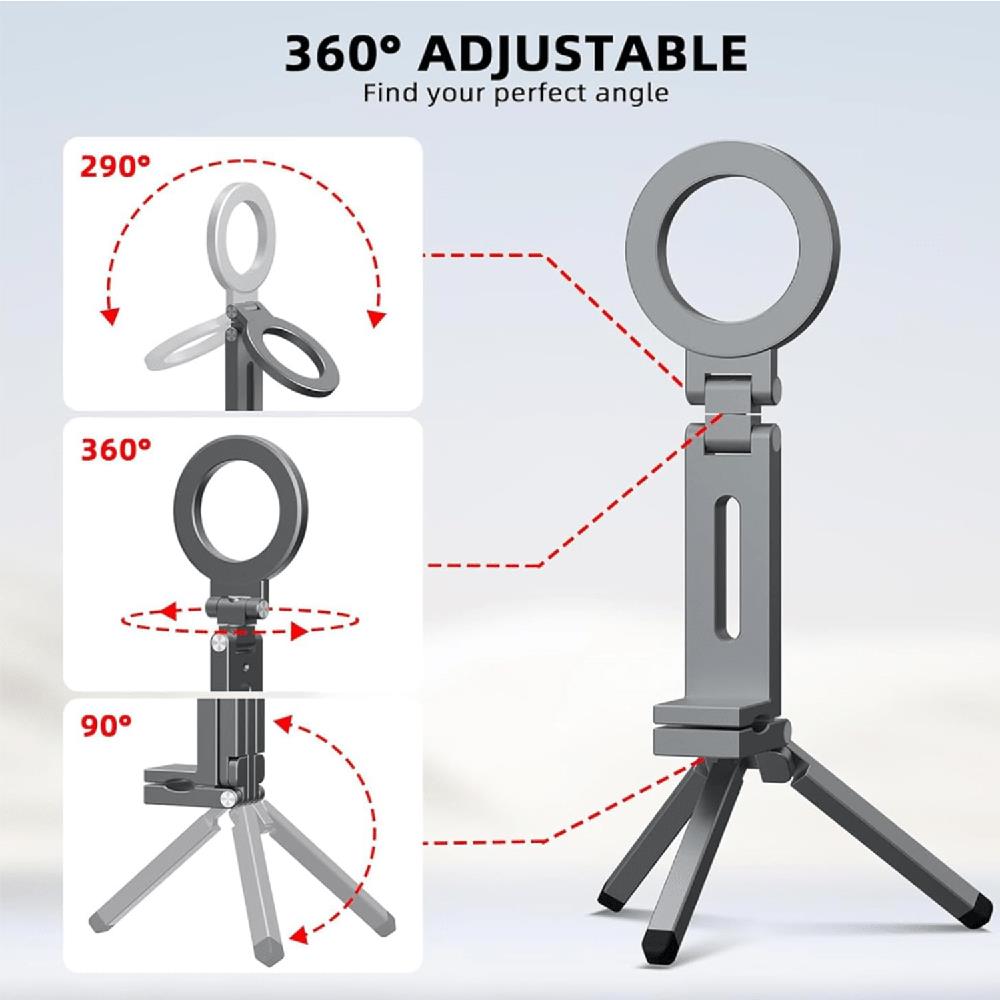 حامل هاتف مغناطيسي قابل للطي ب - مراجعة Auto Tracking Tripod وسعره