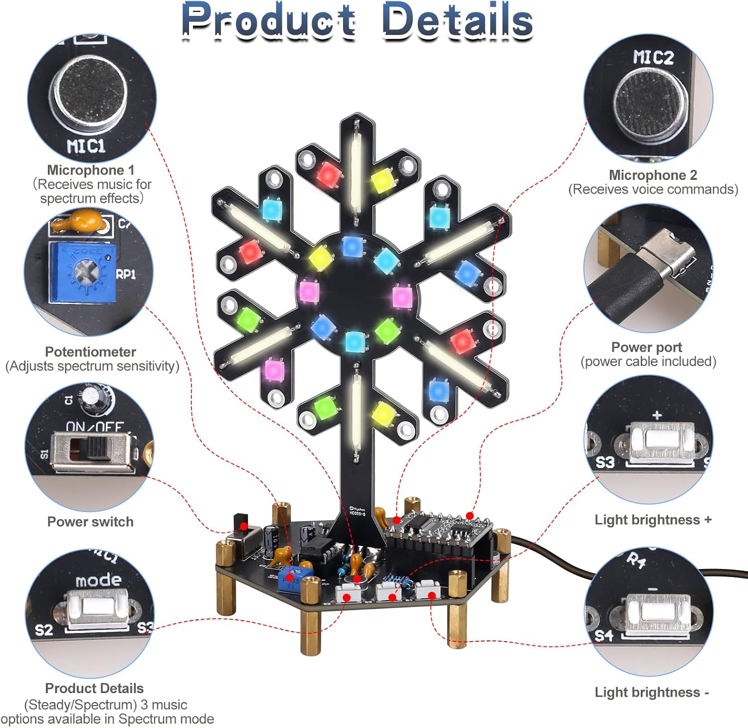 طقم تدريب على اللحام مع إضاءة  - مراجعة Electronics Home Gadgets وسعره