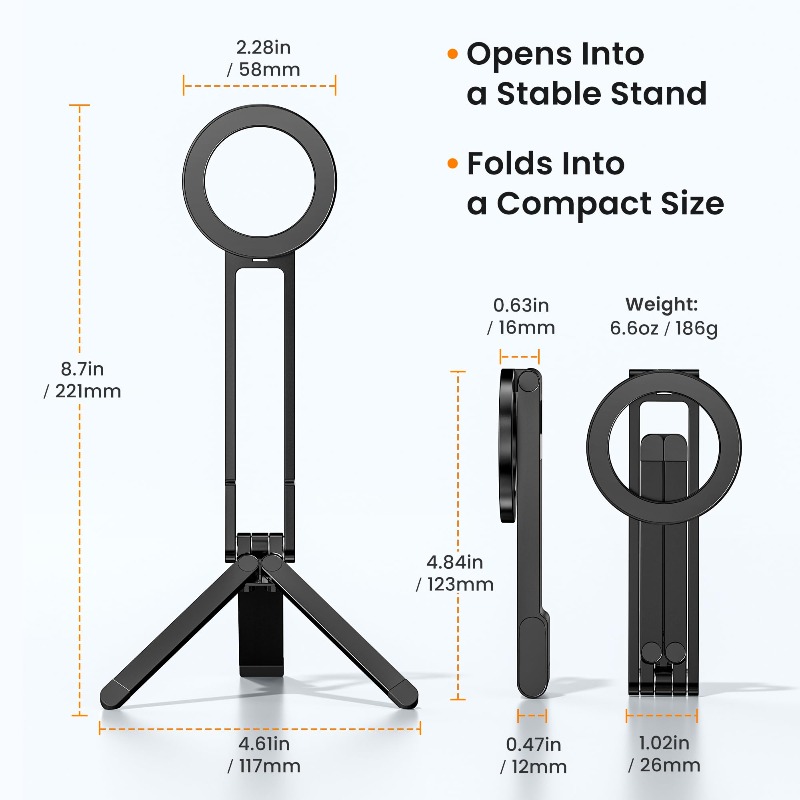 حامل هاتف مغناطيسي محمول متعدد - مراجعة Auto Tracking Tripod وسعره
